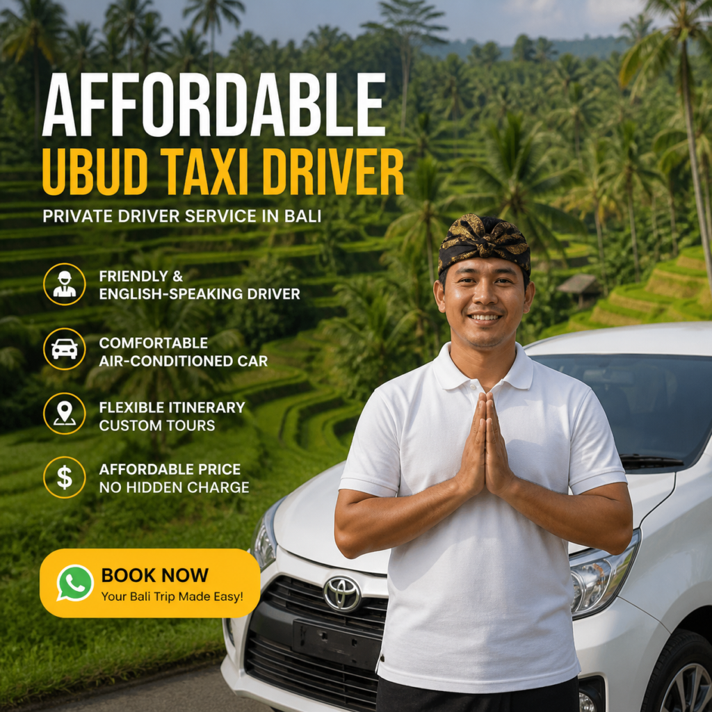 affordable ubud taxi driver service in bali
