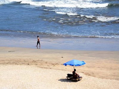 Kuta Beach, the popular beach in Bali