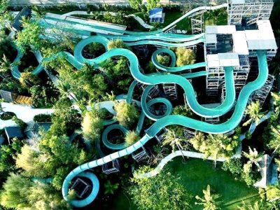 Have fun at water park in Kuta
