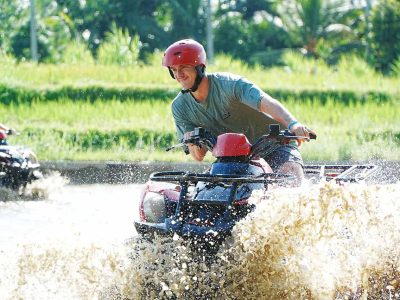 Bali ATV – River, Rice fields, Gorilla Statue
